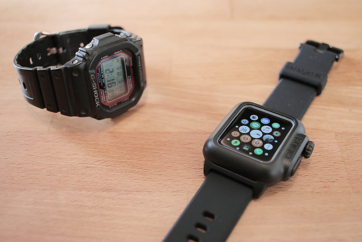 レビュー Apple Watch Series 2の Catalyst Case がやばい ゴツゴツのg Shock系が好きなら要チェック しかも完全防水ときた Moooii